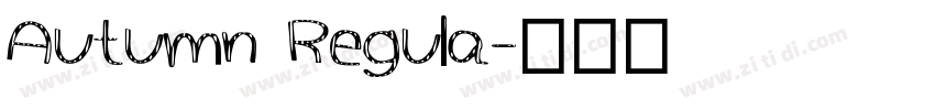 Autumn Regula字体转换